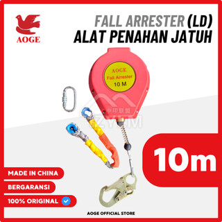 AOGE Fall Arrester (LD) 10 Meter - Alat Penahan Jatuh