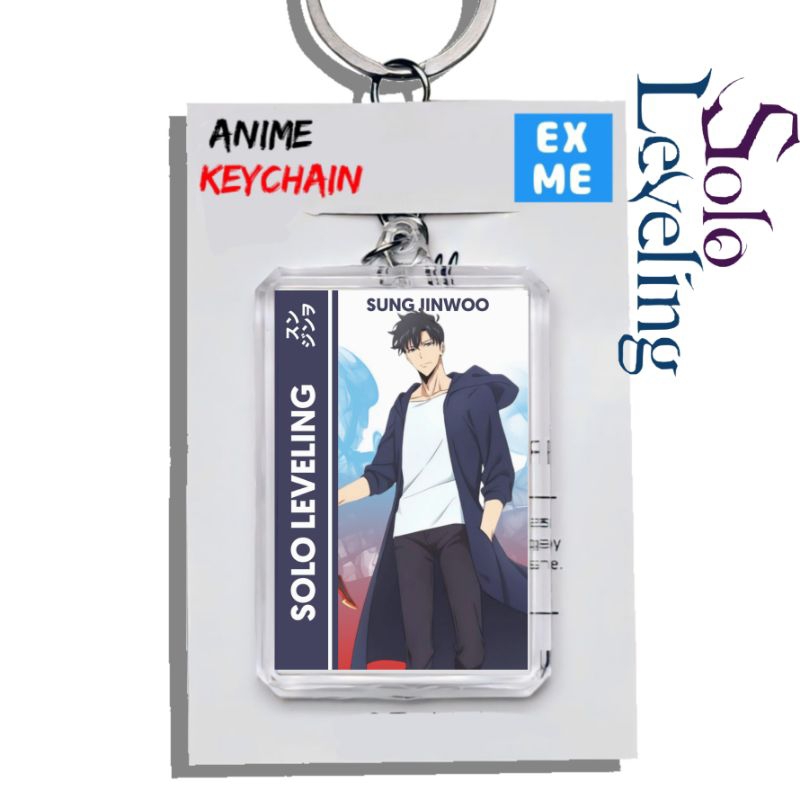 พวงกุญแจปรับระดับ GANTUNGAN Solo - พวงกุญแจ Solo Leveling - พวงกุญแจอนิเมะ - พวงกุญแจ Sung Jinwoo - 