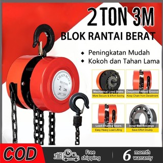 Katrol Rantai Manual 1 Ton & 2 Ton - Chain Block Heavy Duty untuk Bengkel, Konstruksi, Gudang | Tahan Lama & Portable