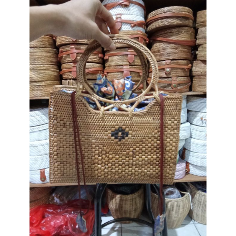 ATTE MALBORO CAKK RATTANK BAG / MABORO CAKAK FULL ATTE BAG
