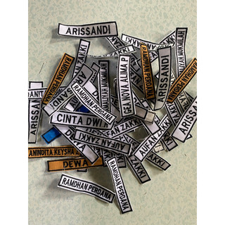 Bet Nama Bordir Komputer Name Tag Bet Sekolah