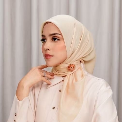 TODAY SCARF PEACH TAFFY BUTTONSCARVES