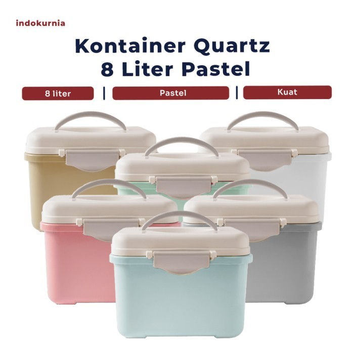 IH- CONTAINER BOX QUARTS PASTEL 8 ลิตรกล่องเก็บของ