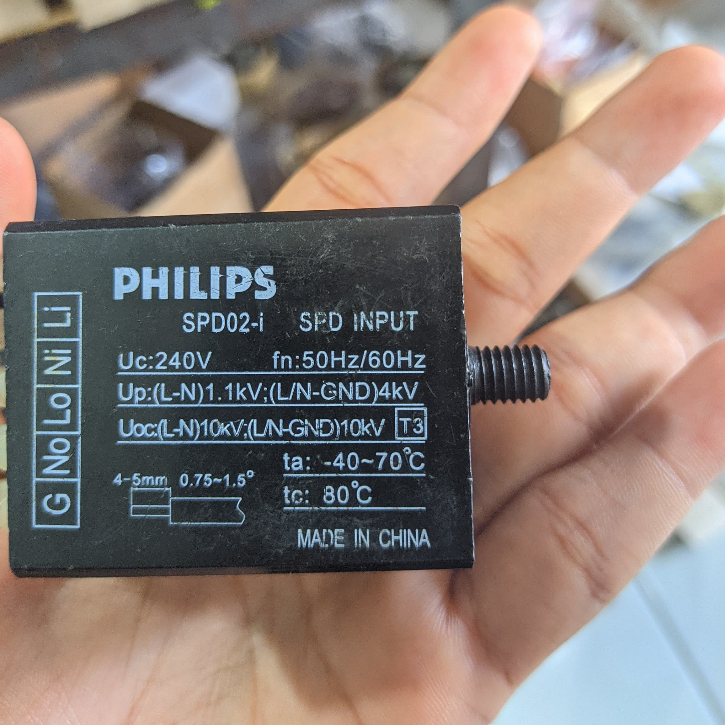 ID PHILIPS SURGE PROTECT DEVICE 3.0 INPUT SPD02-I SPD 10KV