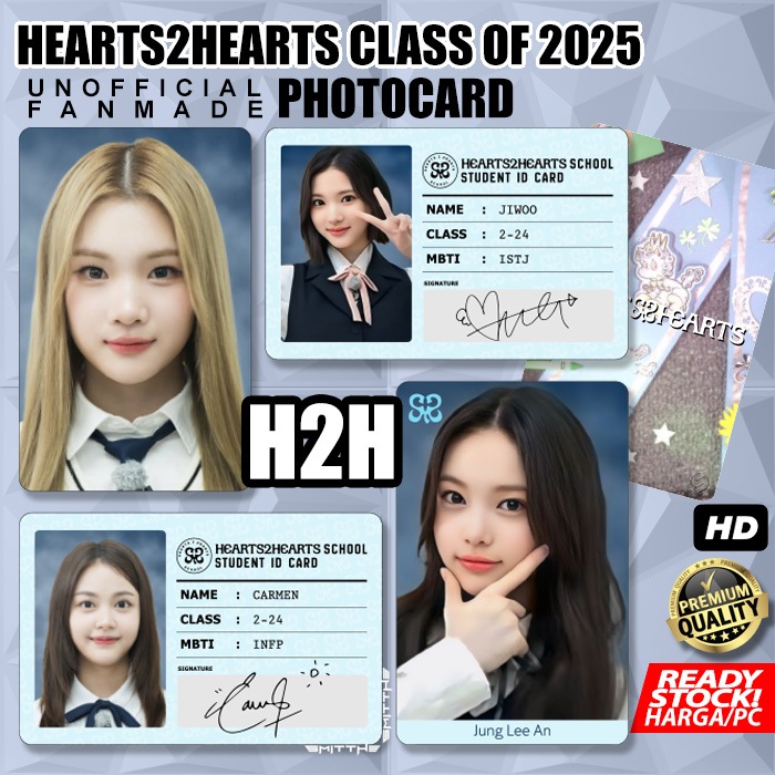 Photocard Hearts2Hearts Class of 2025 H2H Unofficial Photo Card