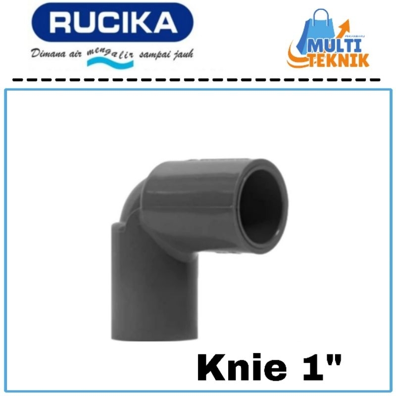 RUCIKA ข้อต่อข้อต่อท่อ PVC Knie AW 1" Elbow AW 1 นิ้ว