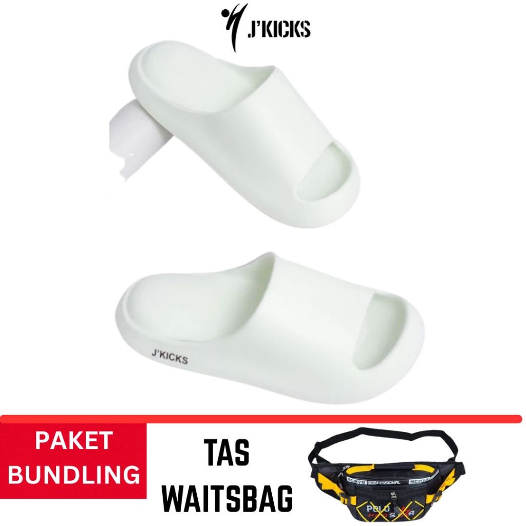 JKICKS Footwear Bump Sandals for Men and Women Slip On Original + Watsbag Bag