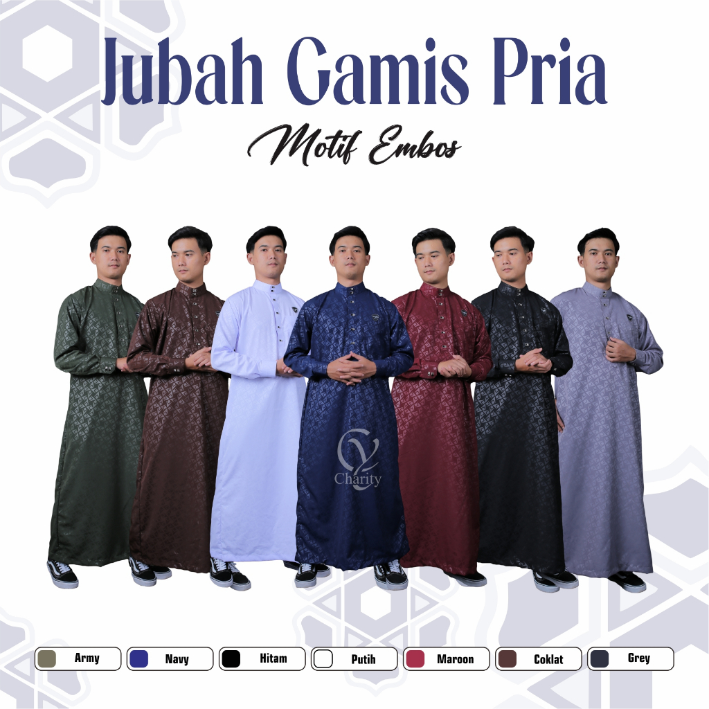 Gamis ลายนูนสําหรับผู้ชาย – Classic & Modern Combine ดูอิสลาม