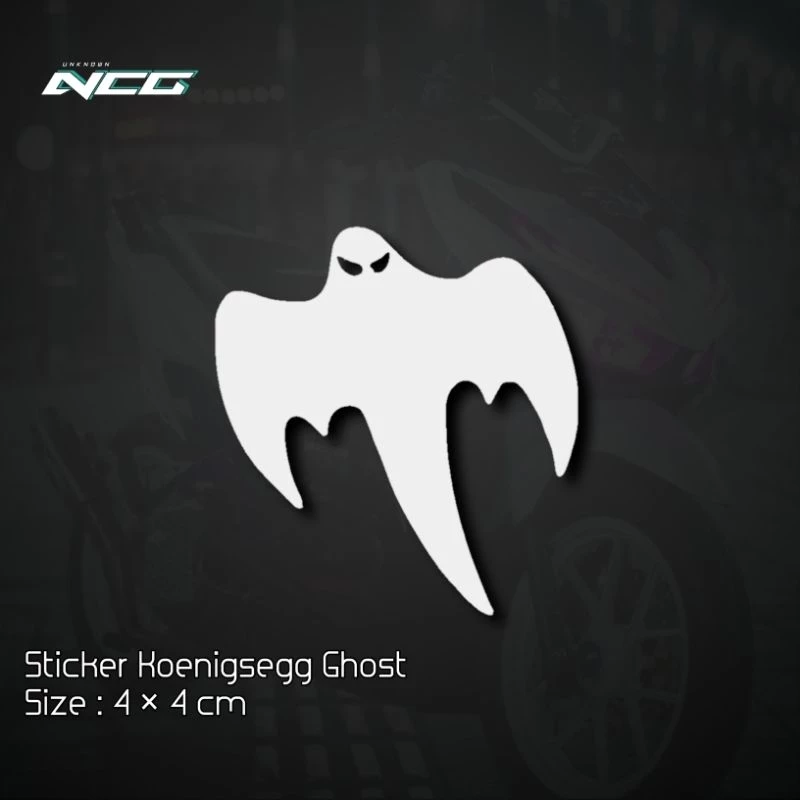 สติ๊กเกอร์ Ghost Koenigsegg สติ๊กเกอร์โลโก้รถผี