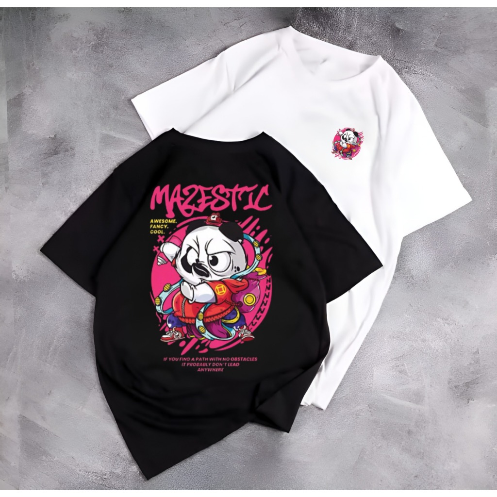 เสื้อยืด SJ FASHION91 PINK PANDA T-SHIRT/MENS AND WOMENS DISTRO T-SHIRT/PREMIUM T-SHIRT/SINGLE T-SHI