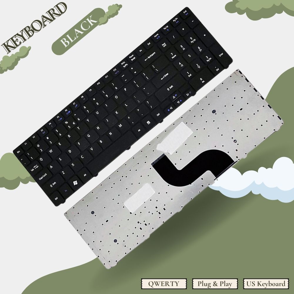 คีย์บอร์ดคุณภาพดีที่สุด Acer Aspire 5810 5745 5745dg 5749 5749z 5750 5810t 7738 7741 - รับประกัน