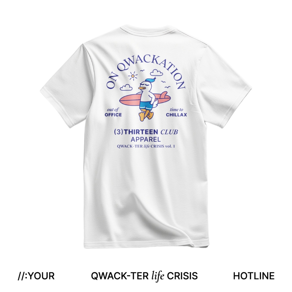 313 Club - On QWACKation เสื้อยืด Heavyweight Oversize