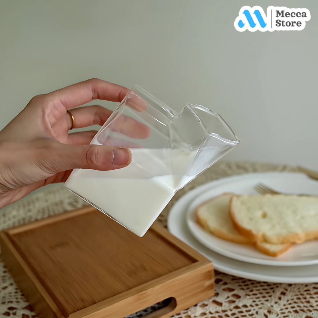 Aesthetic Glass Coffee Tea Milk Box Glass 300ml