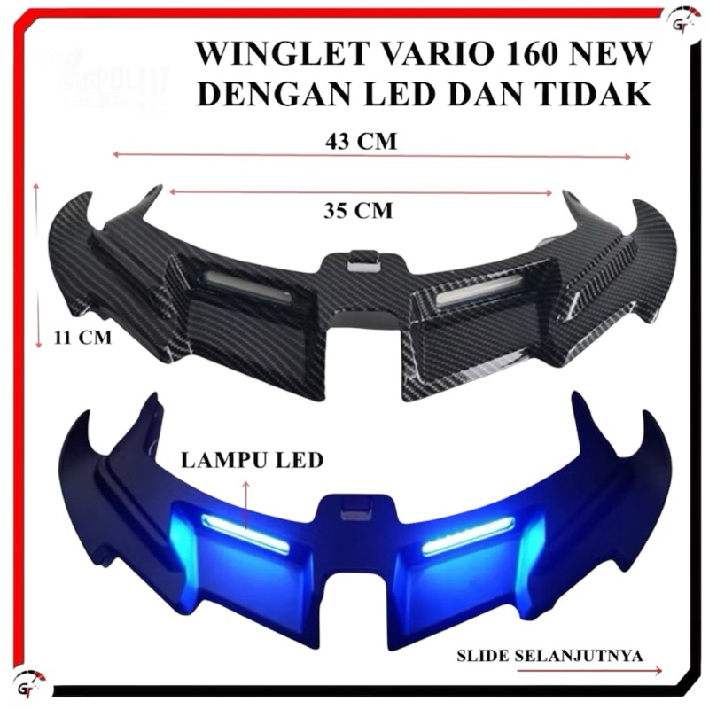 พลาสติก ABS LED WINGLET VARIO 160 ใหม่