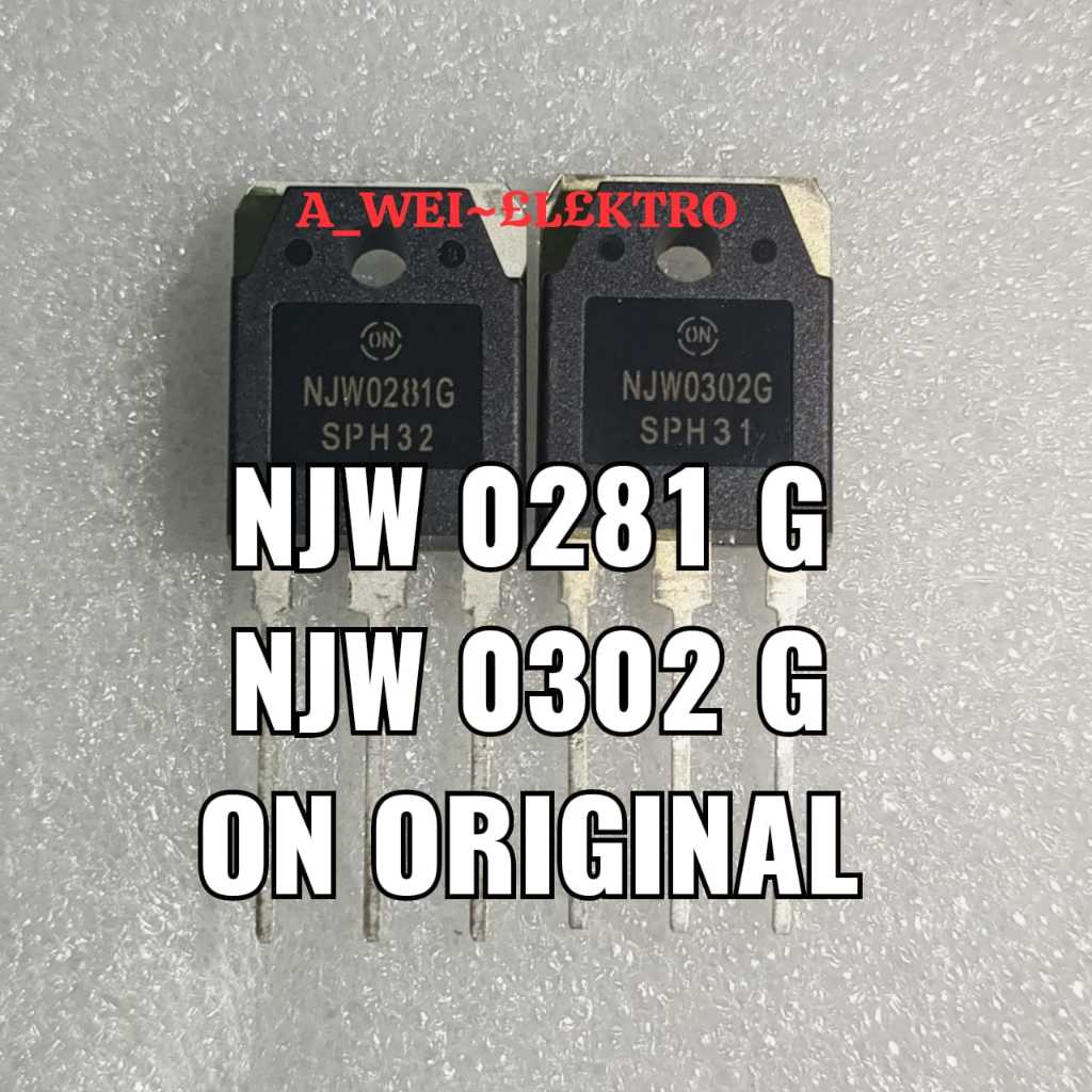 HRG 1 ชุดเดิม NJW0302G NJW0281G 0302G 0281G 0302 G 0281 TRANSISTOR MOSFET FET เสียง