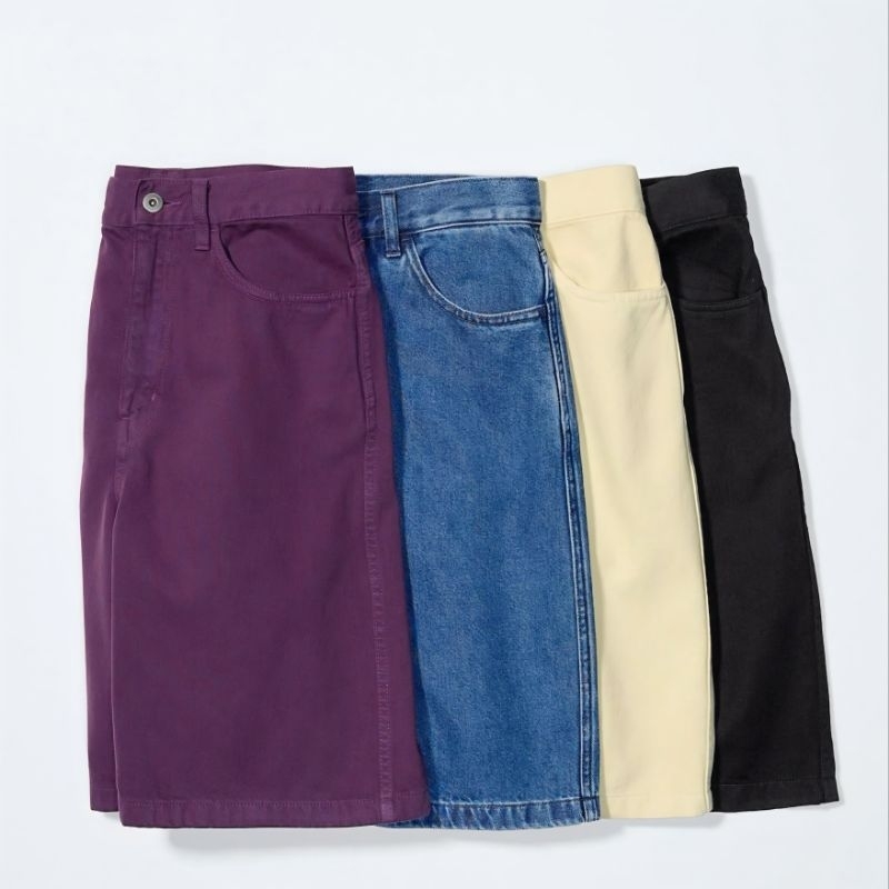 Uniqlo U Womens 1/2 Denim Shorts Original Uniqlo U Jorts Jeans Original