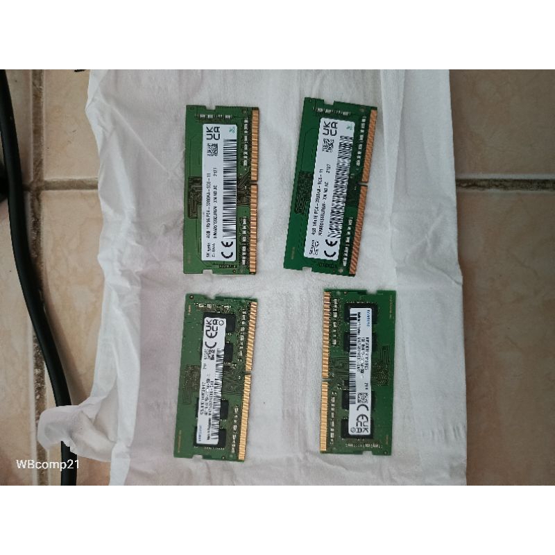 แล็ปท็อป 4Gb DDR4-PC4 3200AA มือสอง แกะเหมือนใหม่