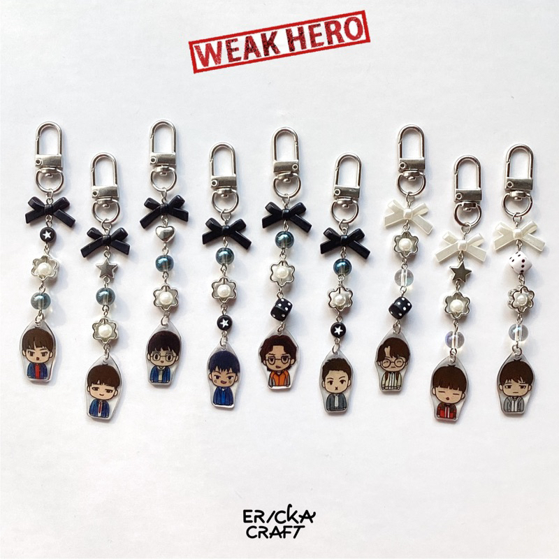 GANTUNGAN KEYCHAIN WEAK HERO CLASS 1 KDRAMA KEYCHAIN BAG YEON SI EUN AHN SU HO OH BEOM SEOK WEAK HER