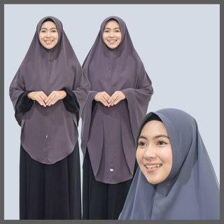 𝗛𝗶𝗷𝗮𝗯 𝗛𝗮𝘆𝘂𝗿𝗶 - Bergo Non Pad Wolfis Jumbo Instan Syar'i / Bergo Inaya