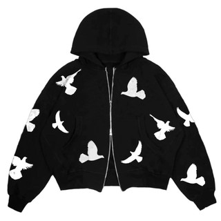 GLGS | HOODIE BOXY OVERSIZE DOUBLE ZIPPER FUGL | FLEECE