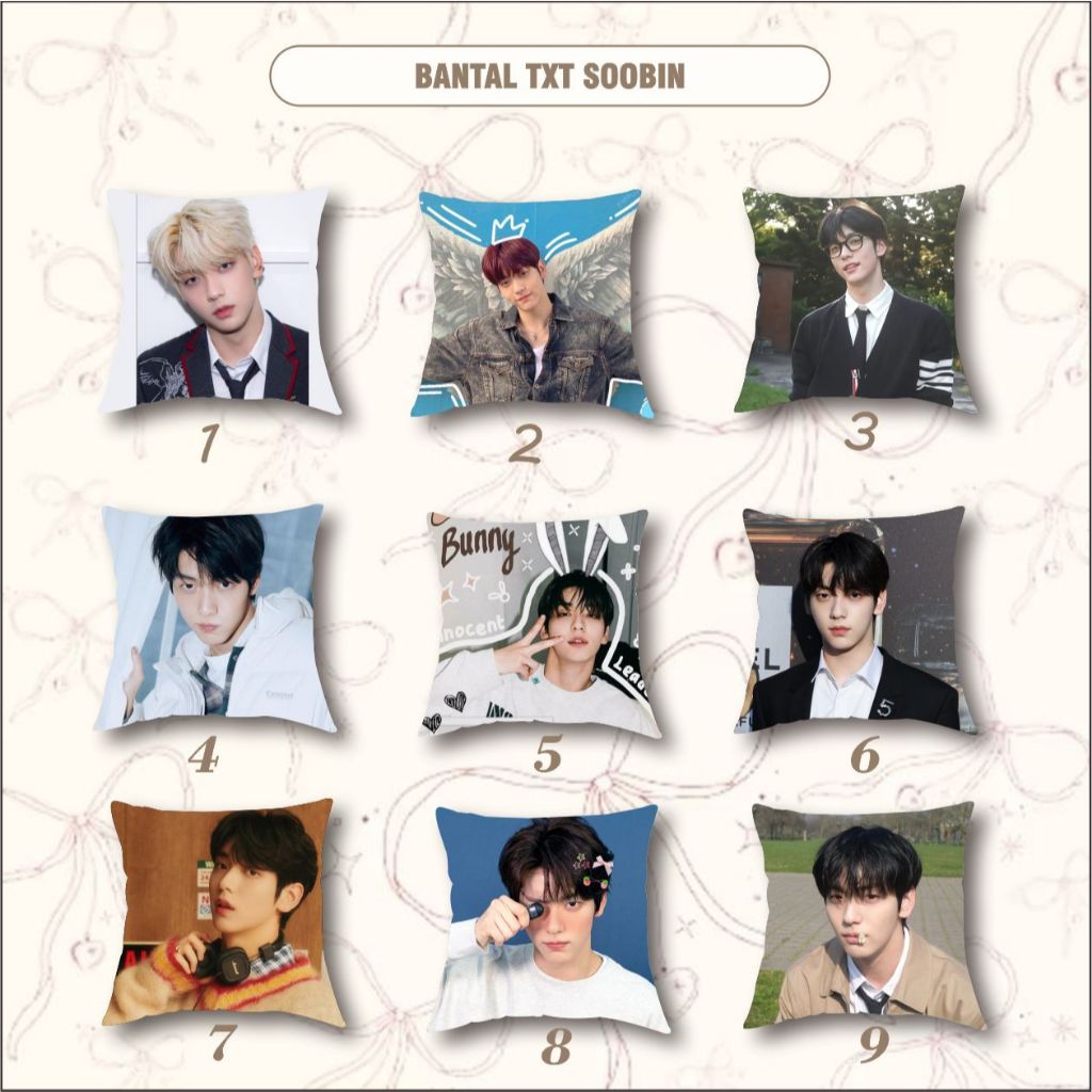 TXT TUBATU SOOBIN YEONJUN MEMBER PILLOW