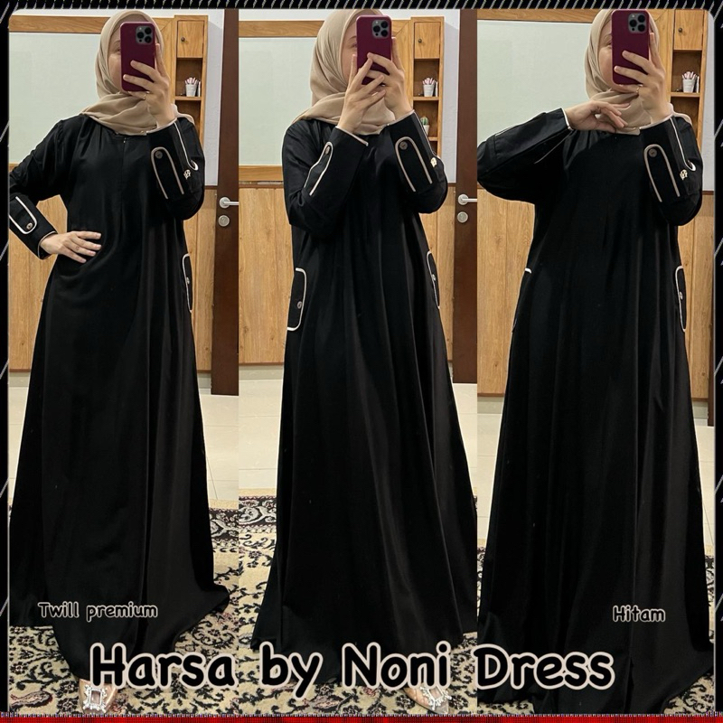 อาหรับ Daster Noni Dress Harsa Gamis Twill Premium โดย Noni