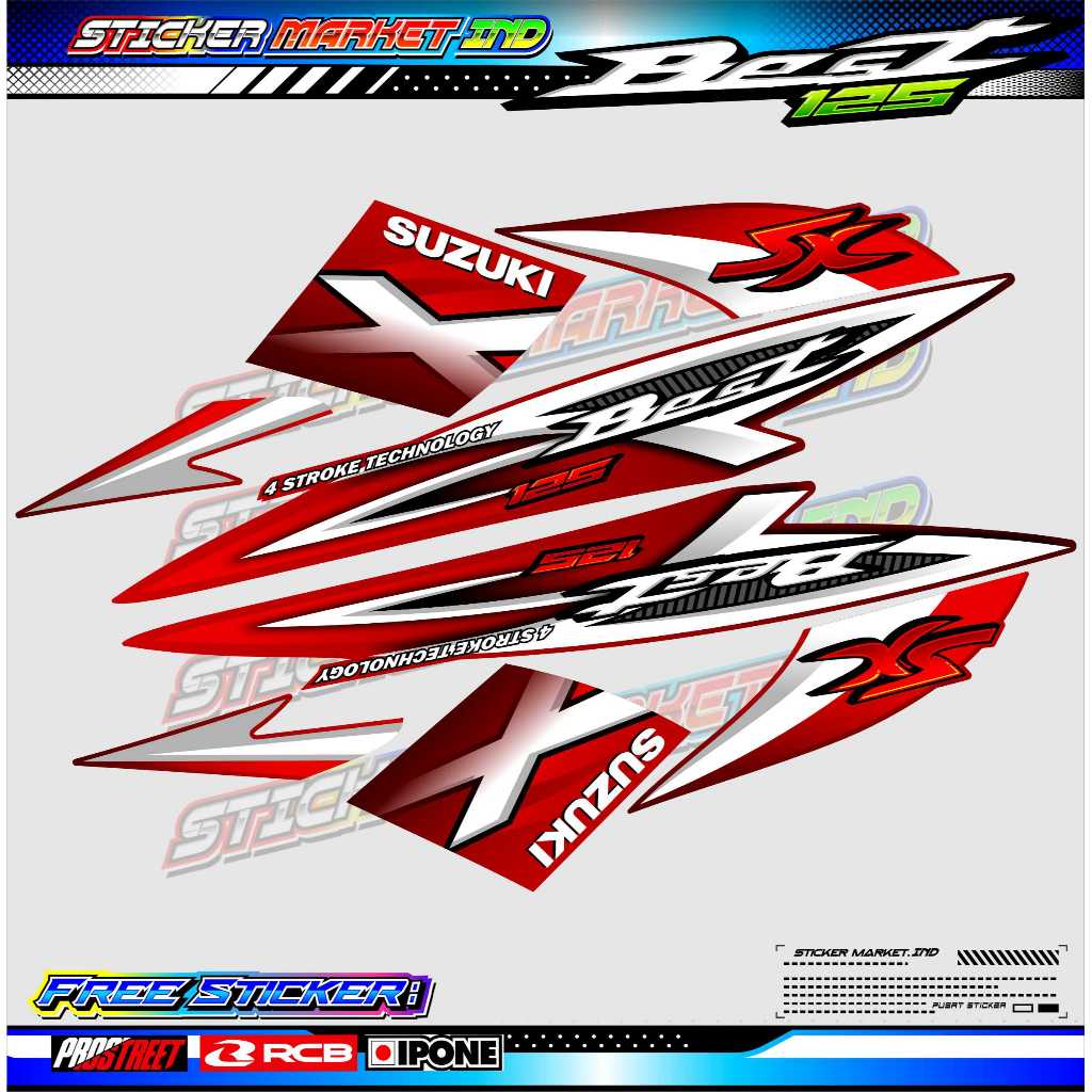 STRIPING VARIATIONS SUZUKI BEST 125 / สติ๊กเกอร์ LIST OF SUZUKI BEST 125 MOTORCYCLES