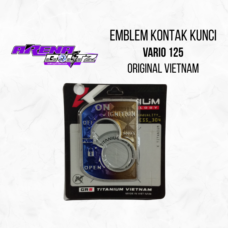 K TITANIUM Emblem Contact Key Vario 125 Titanium GR 5 Original Vietnam