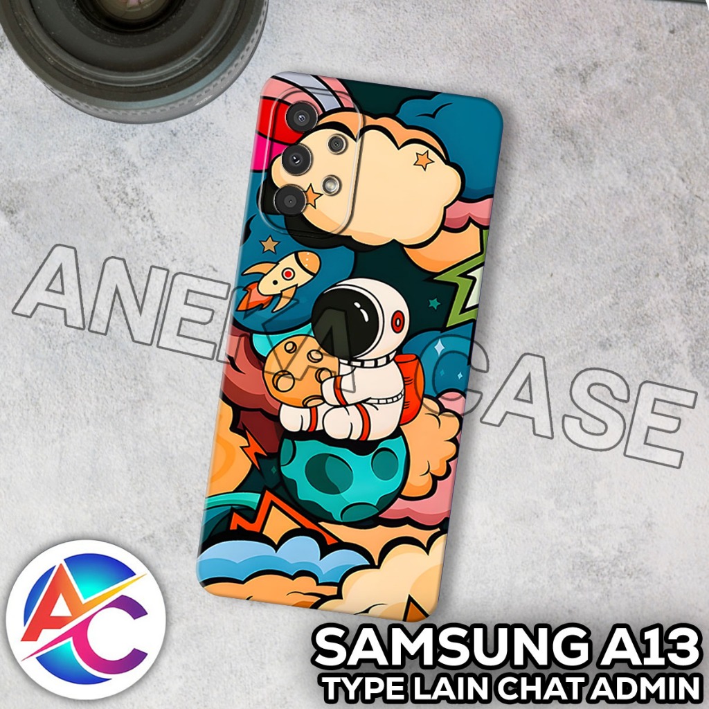 AC44/เคส Samsung A13/ASTRONAUT Motif/เคส Samsung A13/เคส Samsung A13/ซิลิโคน Samsung A13