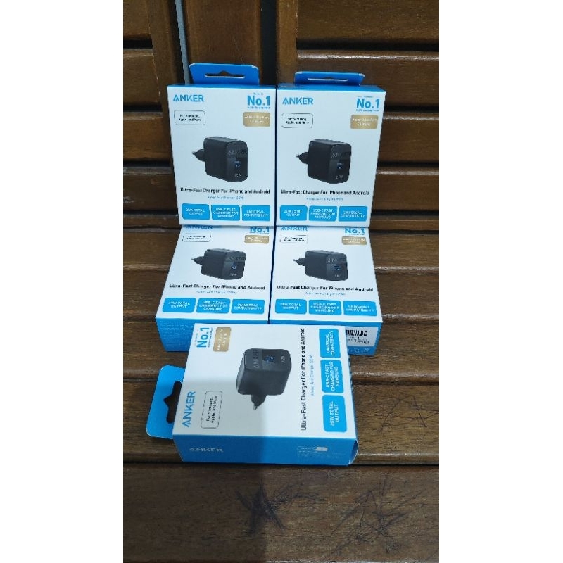 Anker Wall Charger 312 25W USB C รองรับ Power Divery สําหรับ Iphone อย่างเป็นทางการอินโดนีเซียรับประ