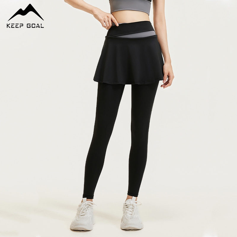 KEEP GOAL กระโปรงยาวกางเกงกีฬา 2-in-1 สําหรับผู้หญิง