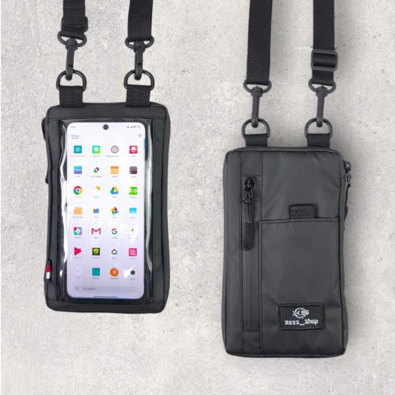 HP Multifunctional Compatc Slingbag กระเป๋าโทรศัพท์มือถือกันน้ําคอแขวนกระเป๋าสําหรับผู้ชายและผู้หญิง Aura Genitri
