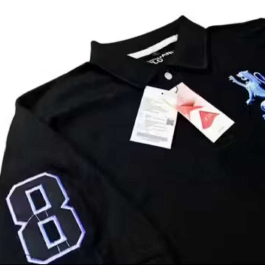 Giordano Polo Collar Shirt / Giordano Polo Shirt เสื้อโปโลผู้ชาย GIORDANO 3D LION Premium Collar Shi