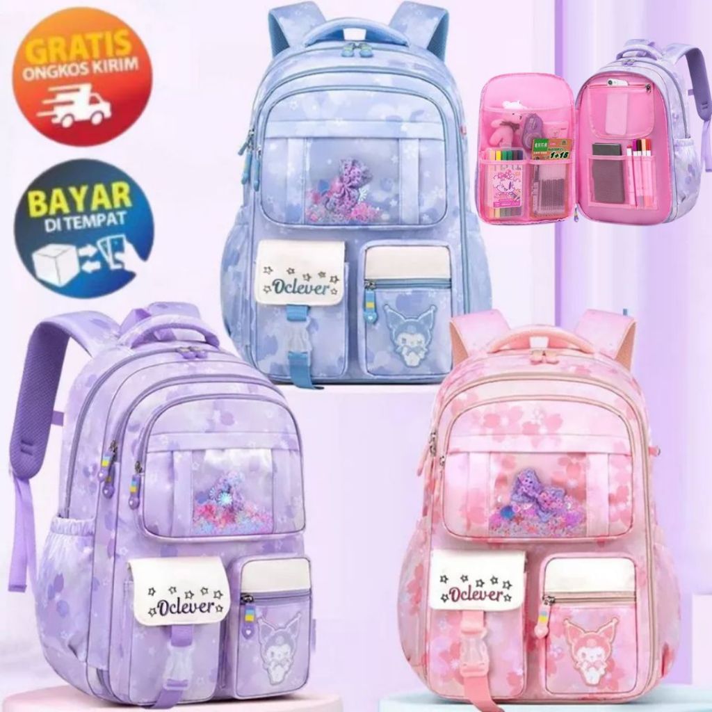 SANDBOX - BK180 SCHOOL BAG GIRLS BACKPACK GIRLS SCHOOL BAG WOMENS SCHOOL BAG SCHOOL BAG