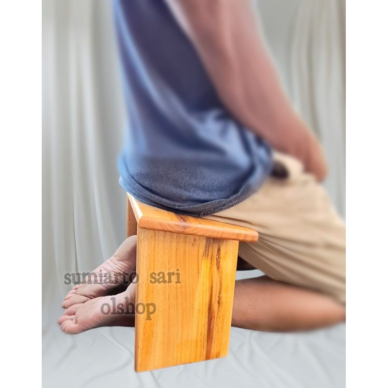 WOODEN STOOL FOR PRAYER MEDITATION CHAIR/สตูลนั่งสมาธิโยคะ/สตูลโยคะสมาธิ