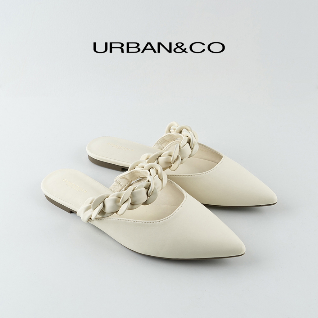 [ซื้อ 1 แถม 3 199K] URBAN&CO Mules Casual Eid Sandals Korean Slip On Womens Official Casual Sandals 