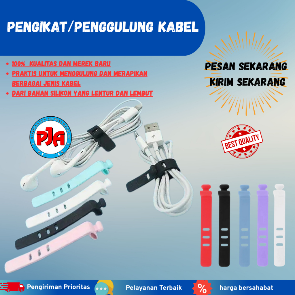 Cable Ties Cable Winder Clamp Tidying Clip Macaron Cable Pandawajayaacc