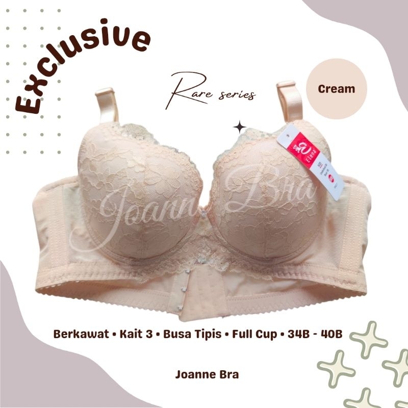 เอเลน่า เอ็กซ์คลูซีฟซีรีส์โฟมบาง Underwire E 85027 - 34B - 40B - Bra BH Cup B Medium Cup 3 Hooks หรู