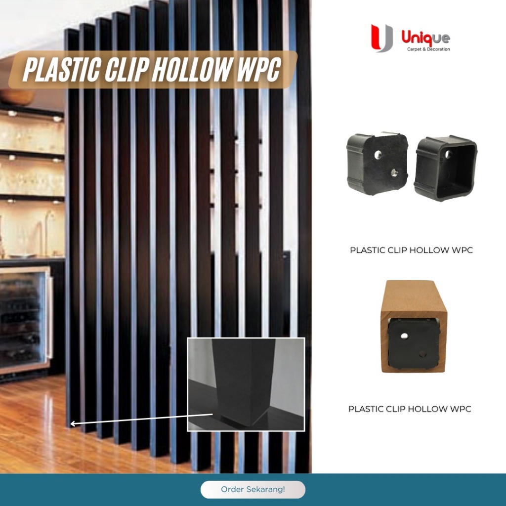 INCO Outdoor Hollow Cover Clip Bracket / Iron & Plastic Clip WPC Hollow Cover / Hollow End Cover Acc