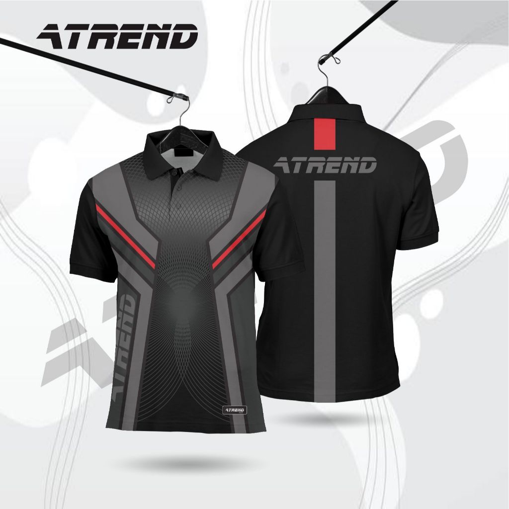 ATREND AT085 เสื้อยืด COLLAR DRY-FIT // MENS CASUAL // SPORTS POLO CLOTHES // MENS JERSEY