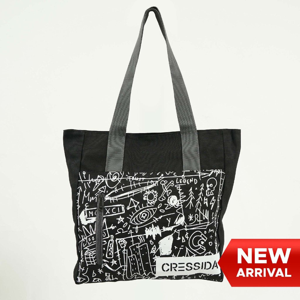 Cressida Totebag Unisex สีดํา - AMAWN.VB010H