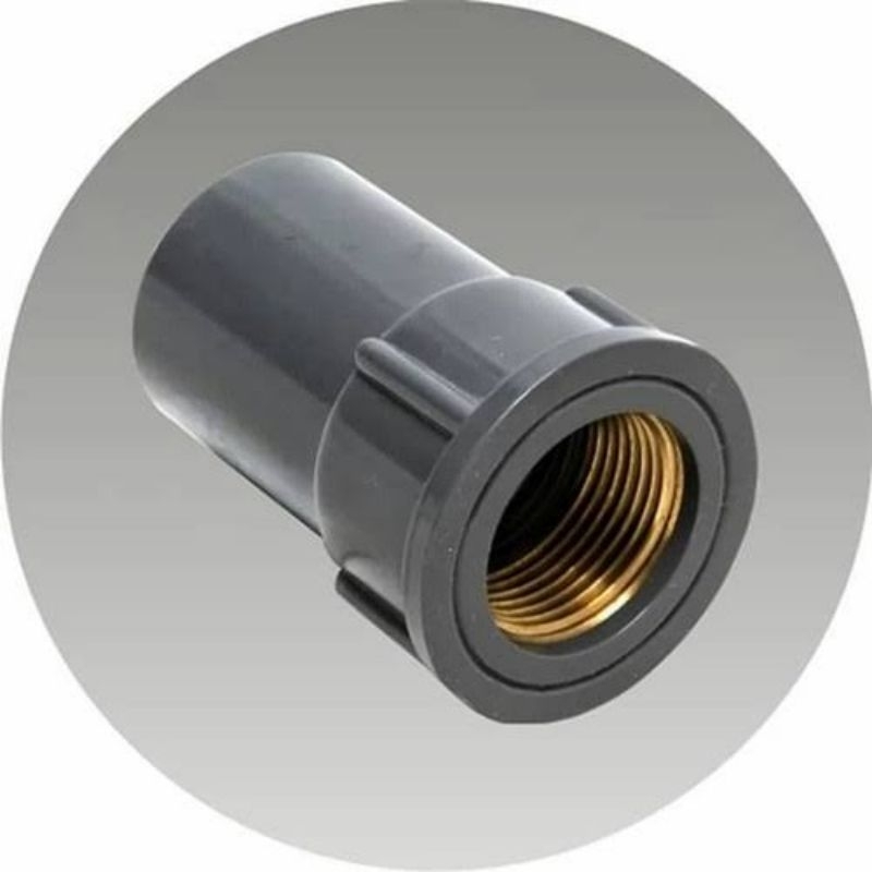 SDD METAL INSERT SOCK BRASS INNER THREAD 1/2" ISCO ORIGINAL