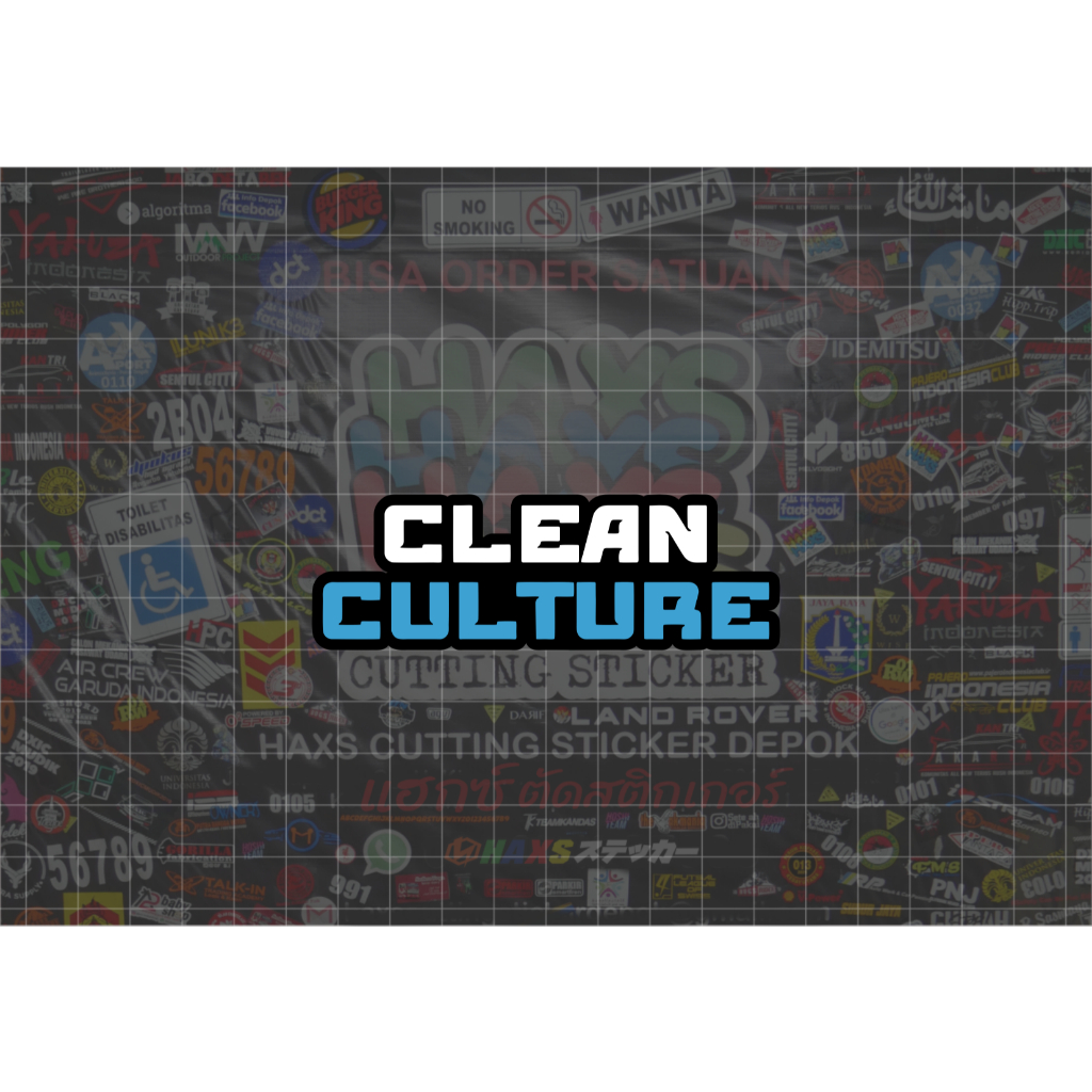 สติ๊กเกอร์ตัด CleanCulture V2 ขนาด 9 ซม. สําหรับรถจักรยานยนต์