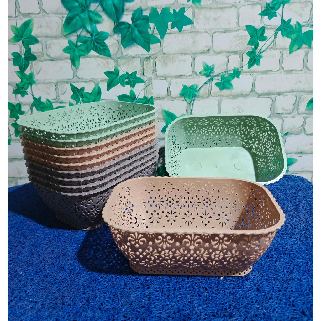 (CONTENTS 12 ชิ้น) ตะกร้า (19X14X8CM) STELLA SEGI M / ตะกร้าอเนกประสงค์ / ตะกร้าพัสดุ / กล่องเก็บของ