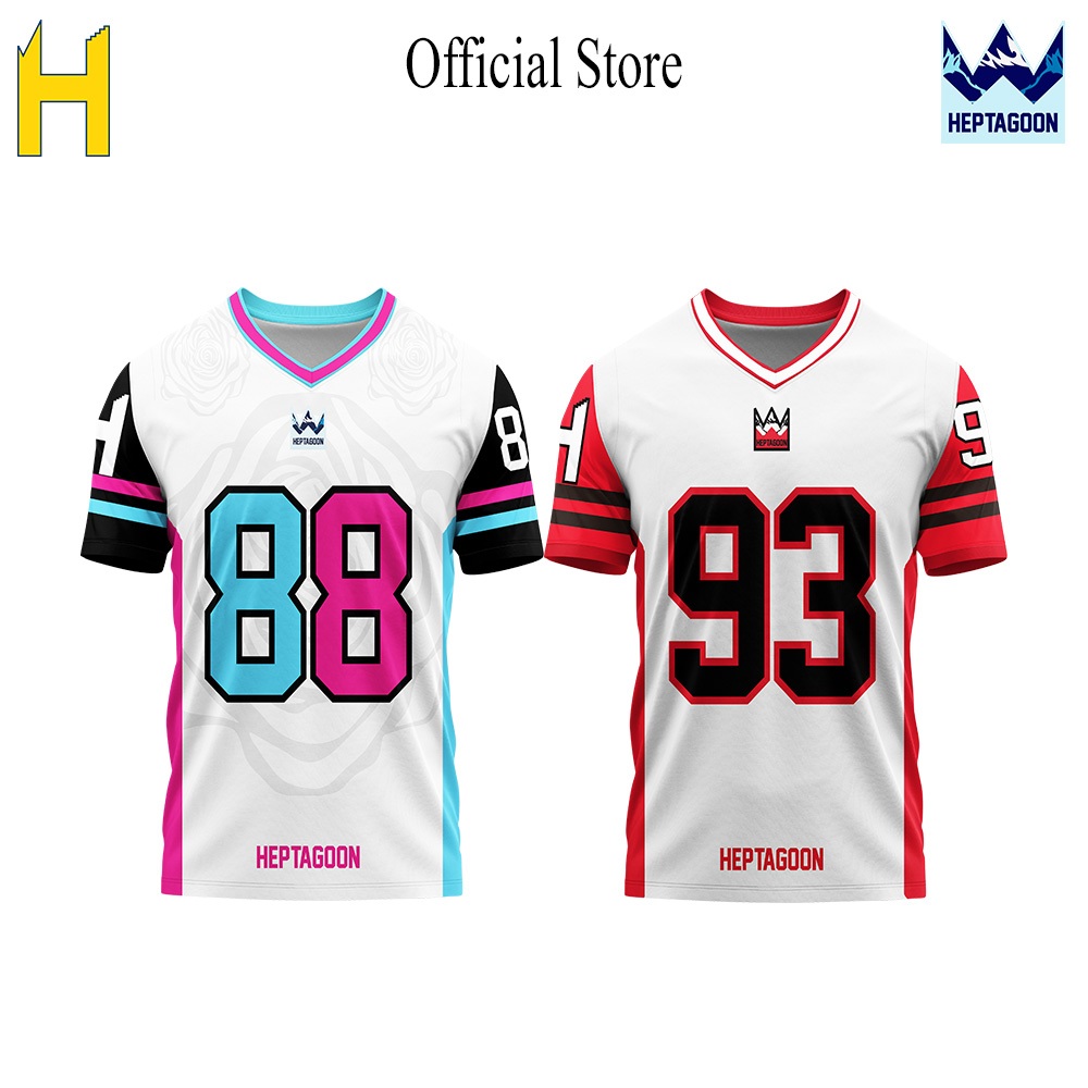 Heppoon Streetwear Jersey / Sports Jersey / Vintage / dry fit Rugby Jersey