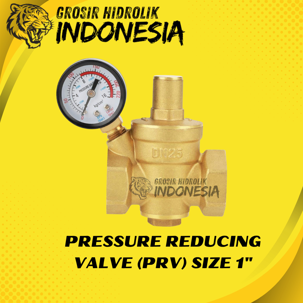 1 PRV PRESSURE REDUCER VALVE REGULATOR WATER BRASS ขนาด 1