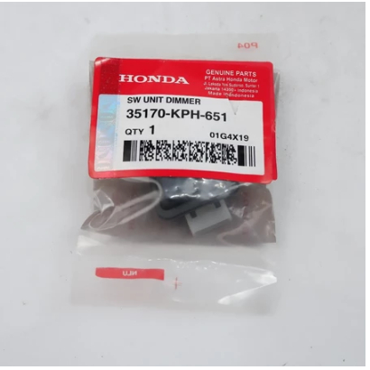 TOMBOL 35170KPH651 HONDA SUPRA-125 VARIO BEAT SMASH ปุ่มสวิตช์ไฟ AM DIG ดั้งเดิม