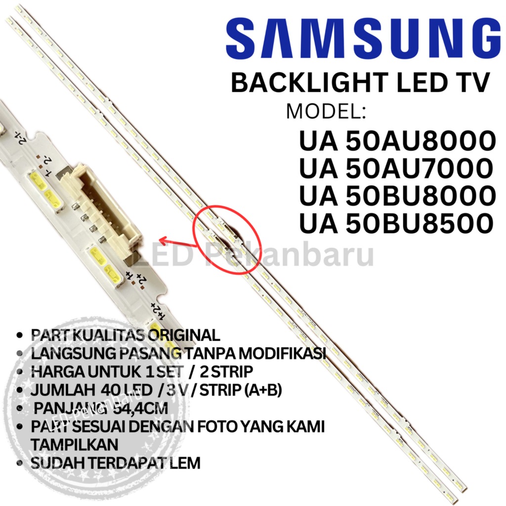 SAMSUNG 50 INC LED TV BACKLIGHT UA50AU8000 UA50AU7000 UA50BU8000 UA50BU8500 UA 50AU8000 50AU7000 50B