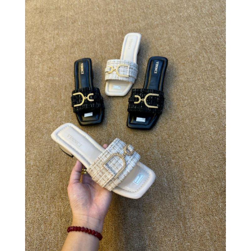 New Vinnci Soft Full Foam Party Heels FREE BOX| รองเท้าส้นสูงปาร์ตี้อินเทรนด์ | รองเท้าแตะผู้หญิง | 