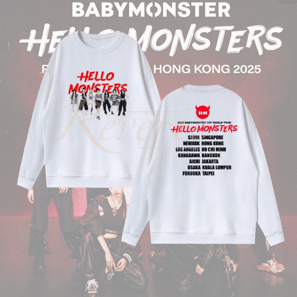 SWETER BABYMONSTER HELLO MONSTERS MERCH KPOP IDOL MONSTIEZ BAEMON BABY MONSTER